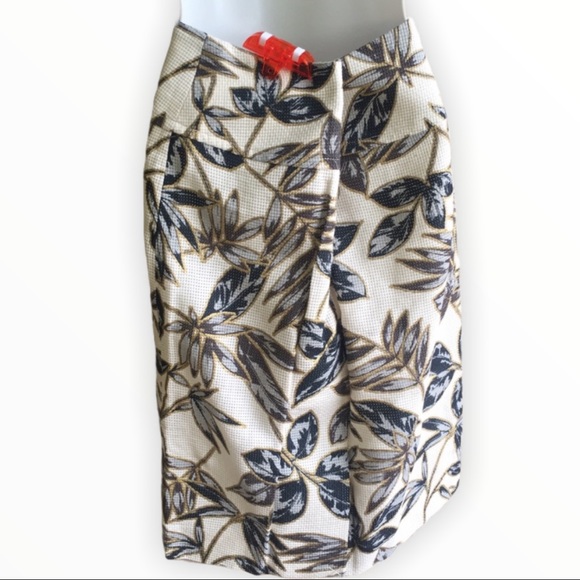 Gold foil leaf JCrew skirt - Picture 3 of 4